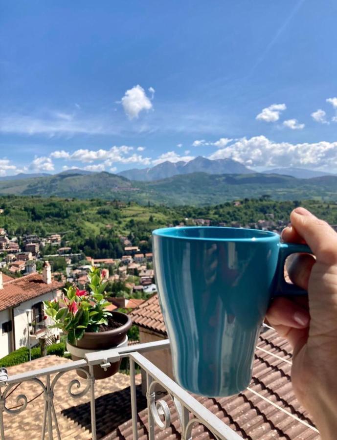 Piccola Dimora Accogliente E Molto Panoramica Villa Tagliacozzo Bagian luar foto